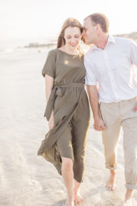 Engagement Photos, Couple kissing, Engagement pose, North Carolina Beach, Shell island, Engagement Session