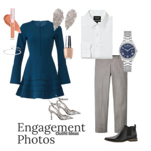 blue and grey outfit sexy and luxurious