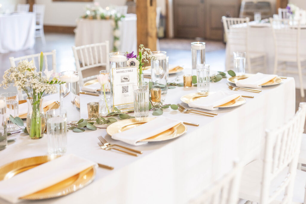 Reception wedding tables
